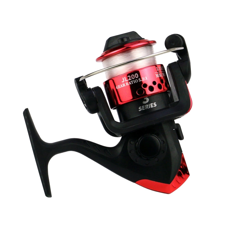 YUMOSHI JL200 Spinning Reel With Line, With Line(Electroplated Silver), With Line(Electroplated Green), With Line(Electroplated Blue), With Line(Electroplated Yellow), With Line(Electroplated Red)
