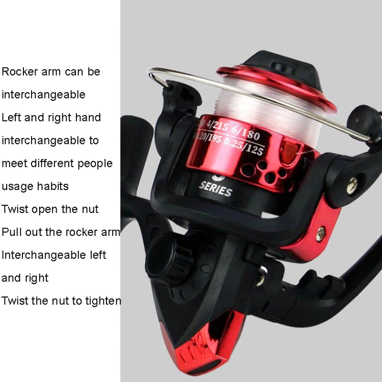 YUMOSHI JL200 Spinning Reel With Line, With Line(Electroplated Silver), With Line(Electroplated Green), With Line(Electroplated Blue), With Line(Electroplated Yellow), With Line(Electroplated Red)