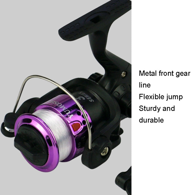 YUMOSHI JL200 Spinning Reel With Line, With Line(Electroplated Silver), With Line(Electroplated Green), With Line(Electroplated Blue), With Line(Electroplated Yellow), With Line(Electroplated Red)