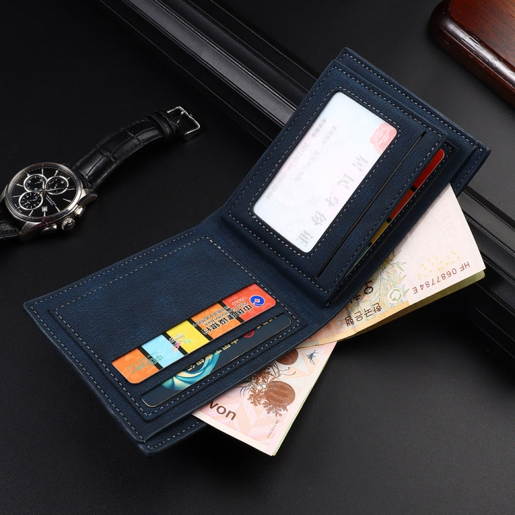 Baellerry Synthetic Leather Men Short Wallet Large Capacity Multi-Card Slot Zipper Wallet