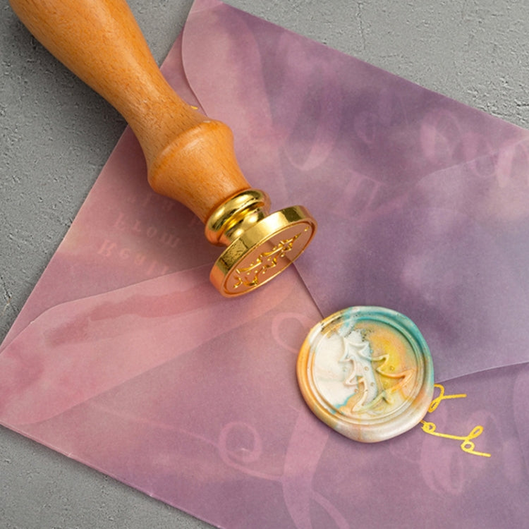 Gift Box Fire Paint Stamp Set Retro Handbook Material Accessories DIY Book Material