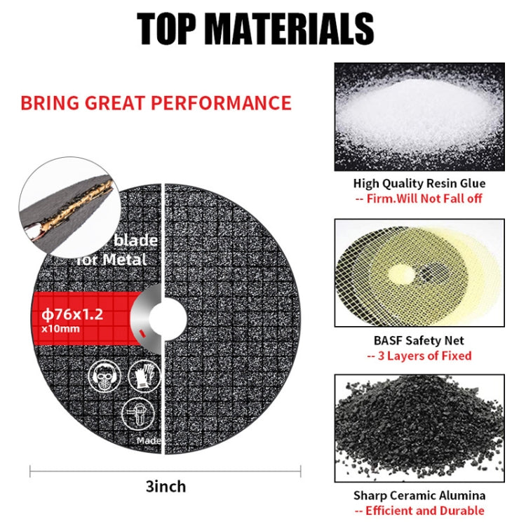 HILDA Grinding Tools Li-Ion Angle Grinder Accessories, Saw Blade, Grinding Disc, Dry Cutting Blade