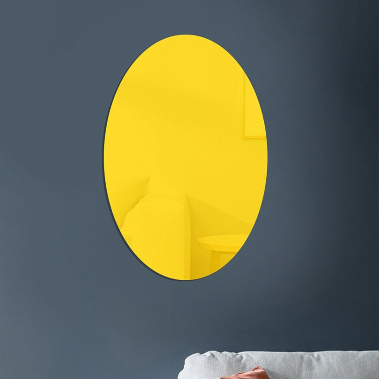 Oval Acrylic Mirror Stereo Wall Stickers Home Decoration Soft Mirror