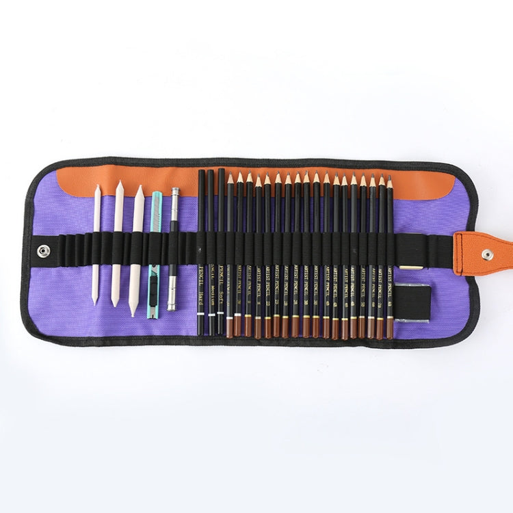 Sketch Drawing Pencil Set 2H-8B Special Pencil for Art Painting, 28-in-1