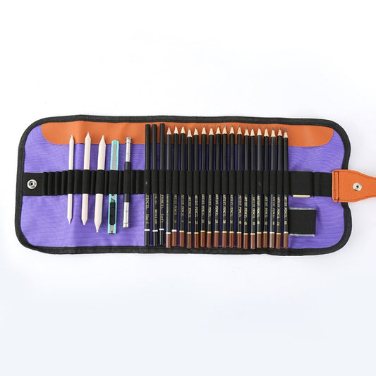 Sketch Drawing Pencil Set 2H-8B Special Pencil for Art Painting, 28-in-1