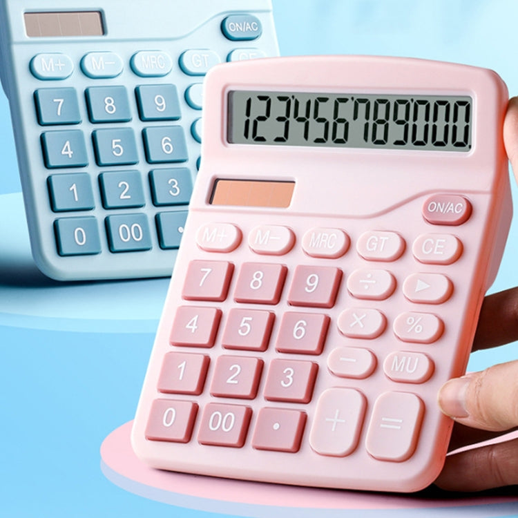 12-Digit Large Screen Solar Dual Power Calculator Student Exam Accounting Office Supplies