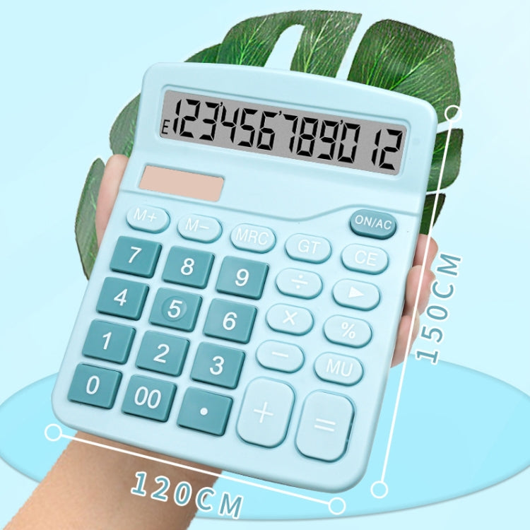 12-Digit Large Screen Solar Dual Power Calculator Student Exam Accounting Office Supplies