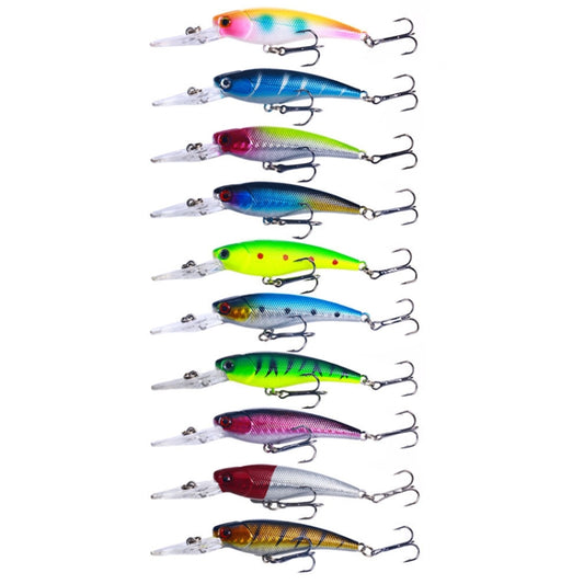 10colors /Set HENGJIA MI103 Diving Minnow Dummy Bait Biomimetic Lua Hard Lure