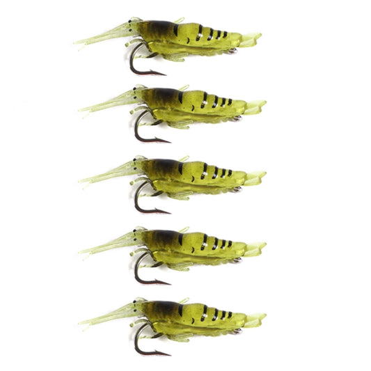 5pcs /Pack HENGJIA SO064 Imitation Grass Shrimp Dummy Bait Lua Fishing Soft Lures