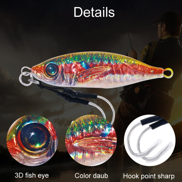 10colors /Set HENGJIA Iron Plate Lead Fish Dummy Bait Slow Cranking Sea Fishing Lures, 30g, 40g, 60g, 80g