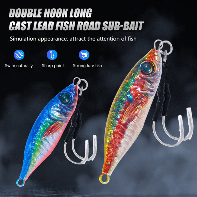 10colors /Set HENGJIA Iron Plate Lead Fish Dummy Bait Slow Cranking Sea Fishing Lures, 30g, 40g, 60g, 80g