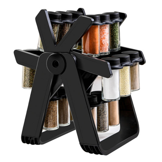 18-in-1 Rotating Ferris Wheel Kitchen Condiment Bottle Holder Set