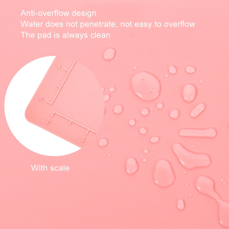 50x40cm Silicone Double Bowl Painting Pad Graffiti Oil Painting Mat Erasable and Washable Silicone Pad