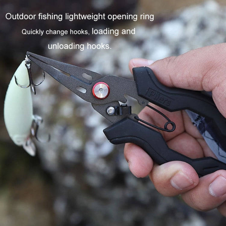 Teflon Stainless Steel Multifunctional Fishing Pliers Anti-slip Cutting Line Open Ring Fishing Tools
