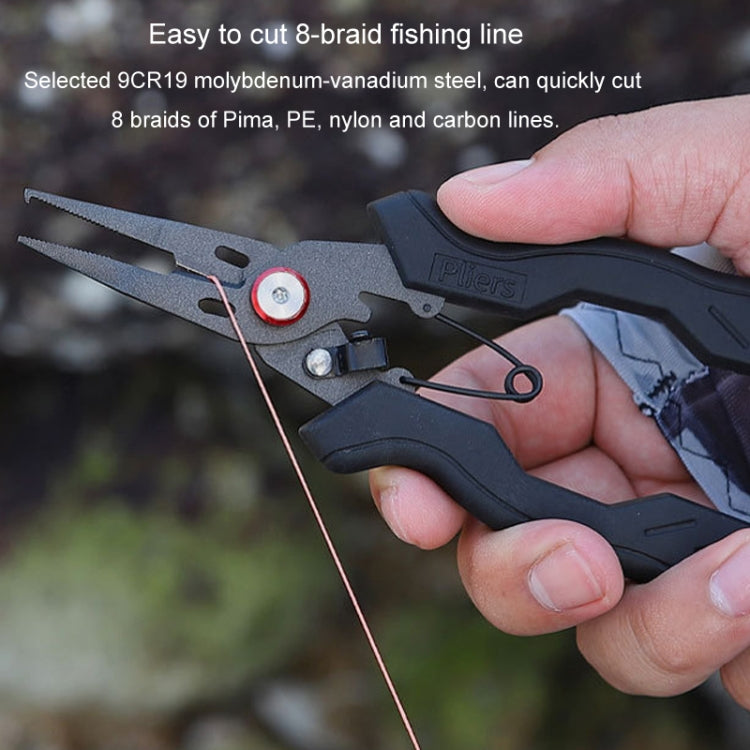 Teflon Stainless Steel Multifunctional Fishing Pliers Anti-slip Cutting Line Open Ring Fishing Tools