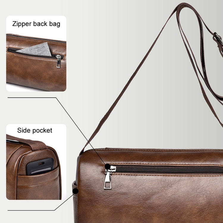 WEIXIER D519 Men Large Capacity Waterproof Crossbody Bag Casual Single Shoulder Backpack