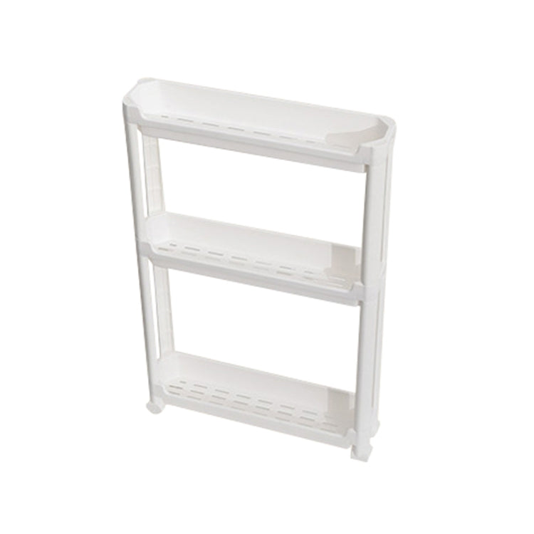 Bathroom Door Narrow Shelf Toilet Crack Floor Trolley Organiser, 3 Layers, 4 Layers