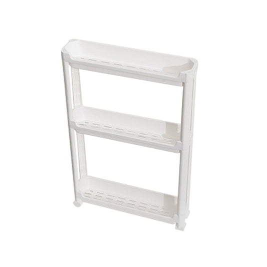 Bathroom Door Narrow Shelf Toilet Crack Floor Trolley Organiser, 3 Layers, 4 Layers