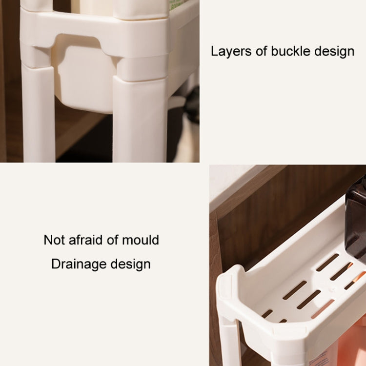 Bathroom Door Narrow Shelf Toilet Crack Floor Trolley Organiser, 3 Layers, 4 Layers