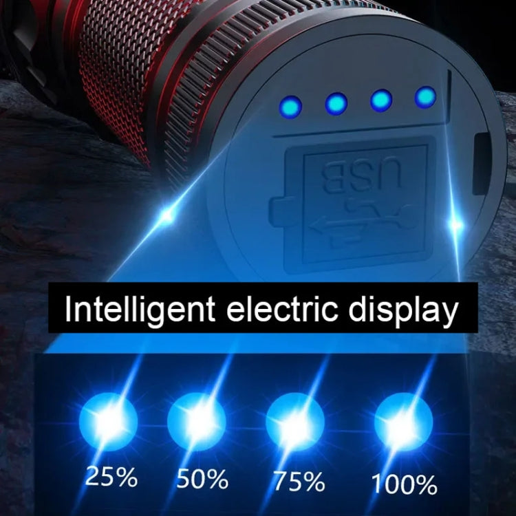 Outdoor High Brightness Laser Flashlight Telescopic Zoom Long Range Torch, E-SMARTER A55, E-SMARTER A56