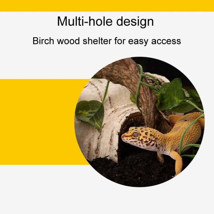 Aquarium Birch Shape Hiding House Reptiles Lizards Aquascape, S, M, L
