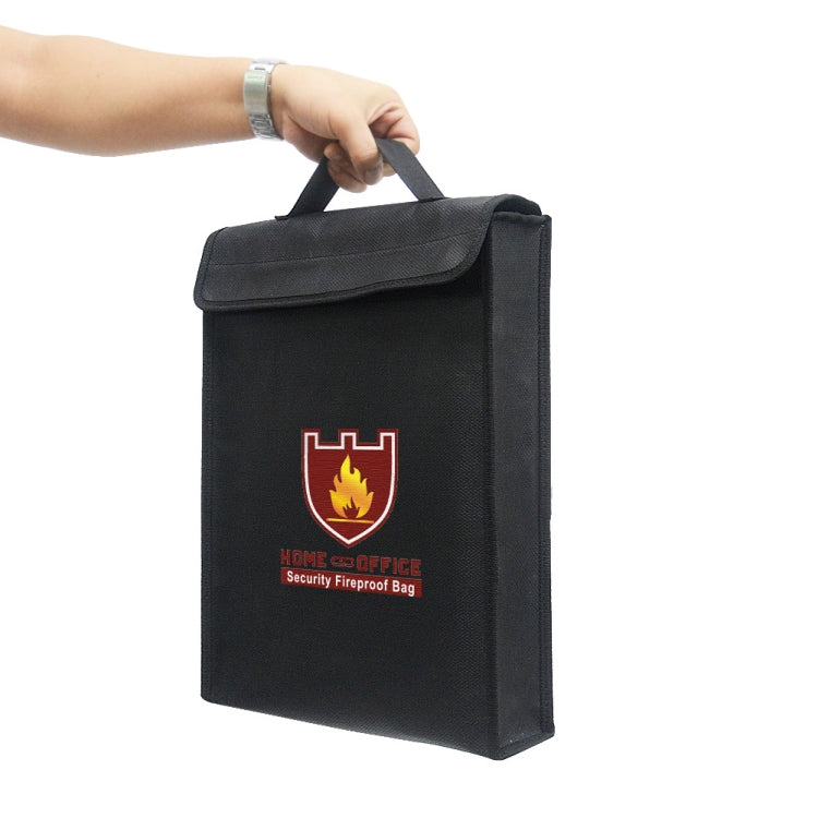 1000 Degrees Celsius Fireproof Document Bag Important Waterproof Document Holder With Handle, 15x12x2.6 Inch