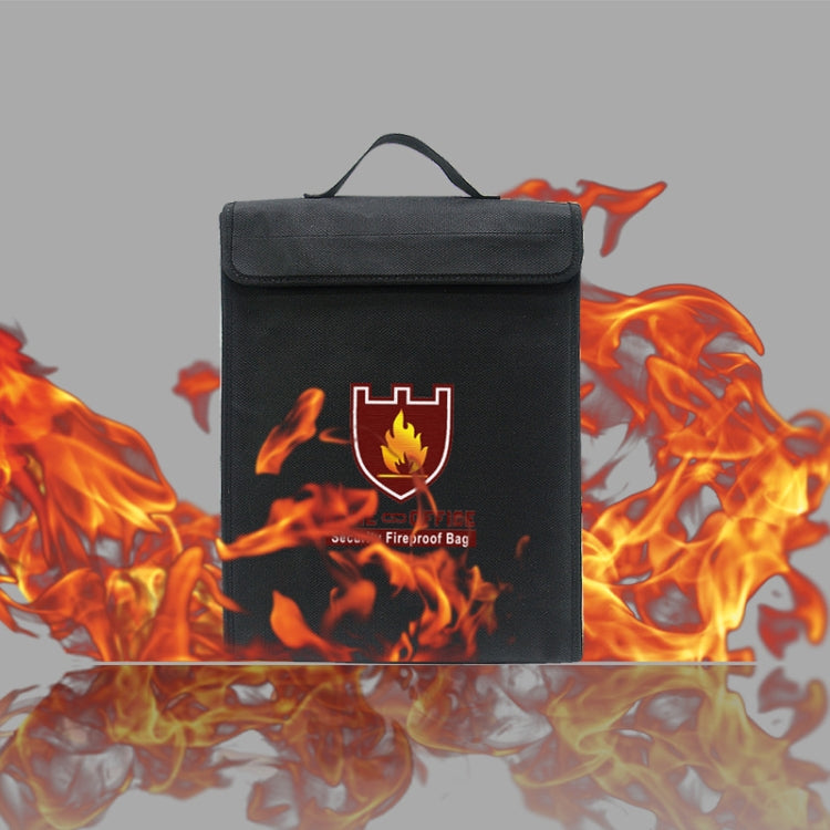 1000 Degrees Celsius Fireproof Document Bag Important Waterproof Document Holder With Handle, 15x12x2.6 Inch