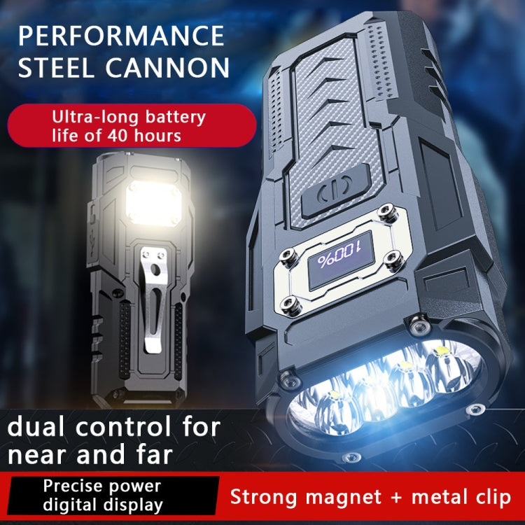 Strong Mini Key Light Magnetic LCD Electric Display Dual Light Tool Lamp