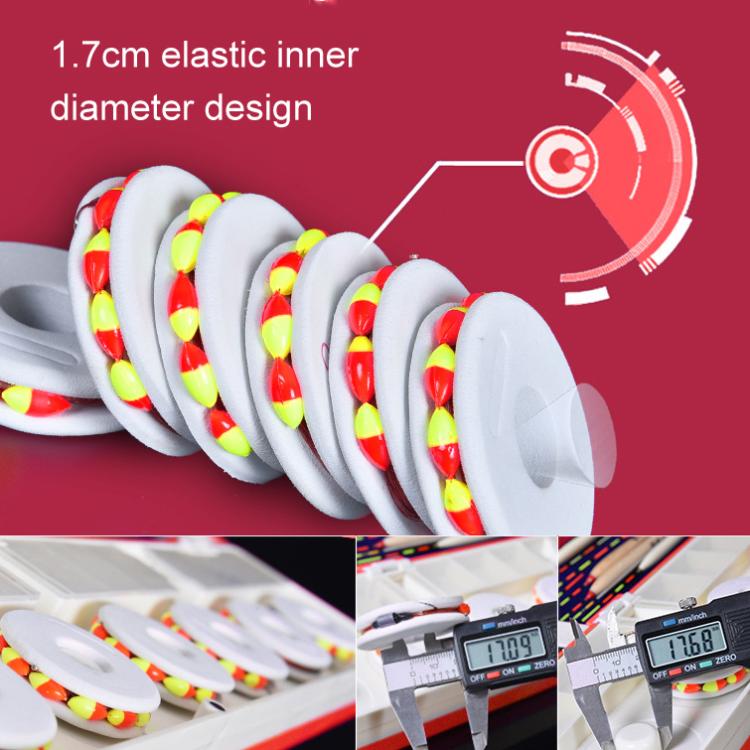 10pcs /Pack  3.6m Traditional Seven Star Fishing Float Line Set With Single Hook, 2.0