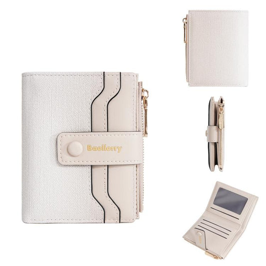 Baellerry NR118 Women Short Wallet Gradient Color Multi Card Zipper Coin Purse