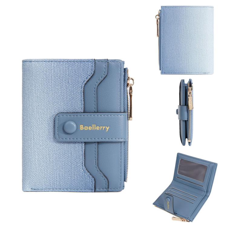 Baellerry NR118 Women Short Wallet Gradient Color Multi Card Zipper Coin Purse