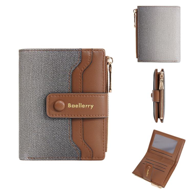 Baellerry NR118 Women Short Wallet Gradient Color Multi Card Zipper Coin Purse
