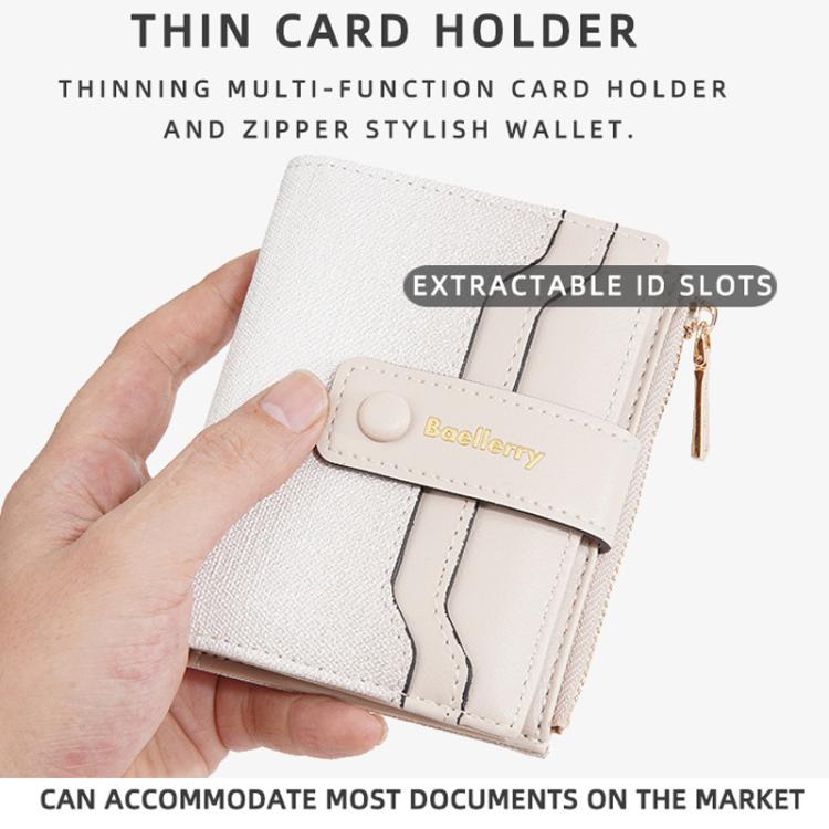 Baellerry NR118 Women Short Wallet Gradient Color Multi Card Zipper Coin Purse