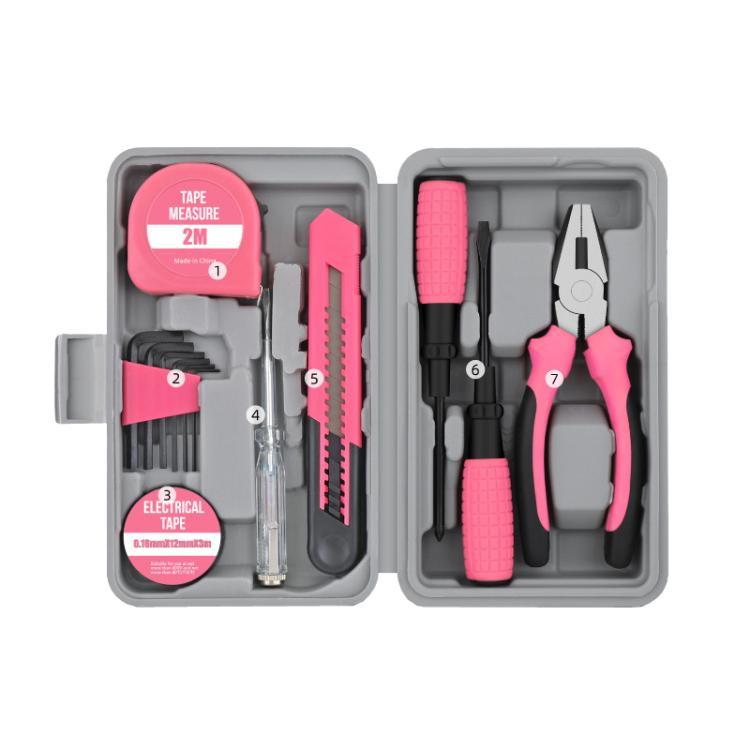Multifunctional Home Hardware Tools Repair Hand Toolbox Combination Set, 13pcs /Set Cutter Model Pink, 13pcs /Set Cutter Model Yellow, 24pcs /Set Pliers Upgrade Yellow, 24pcs /Set Pliers Upgrade Pink, 19pcs /Set Upgrade Yellow, 19pcs /Set Upgrade Pink ...