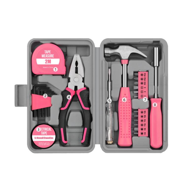 Multifunctional Home Hardware Tools Repair Hand Toolbox Combination Set, 13pcs /Set Cutter Model Pink, 13pcs /Set Cutter Model Yellow, 24pcs /Set Pliers Upgrade Yellow, 24pcs /Set Pliers Upgrade Pink, 19pcs /Set Upgrade Yellow, 19pcs /Set Upgrade Pink ...