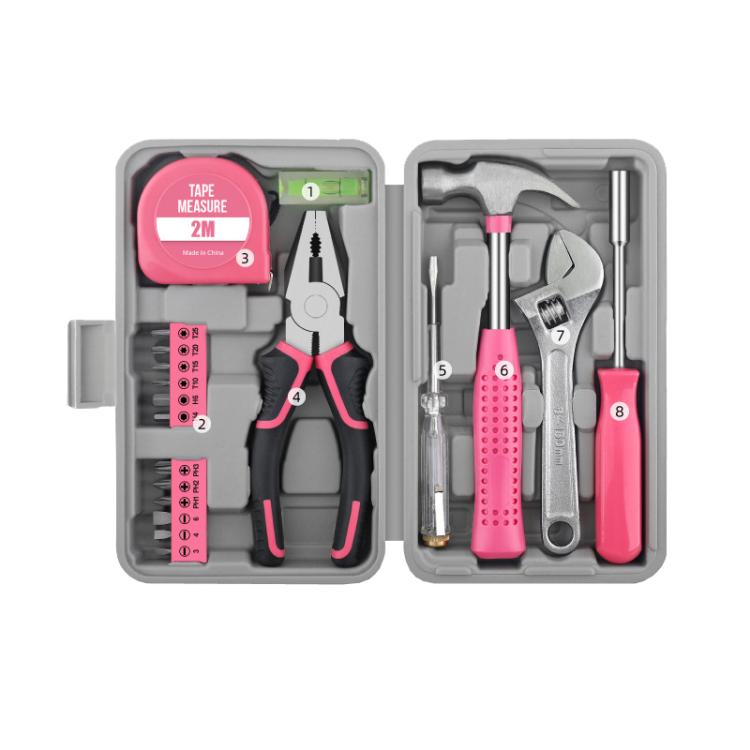 Multifunctional Home Hardware Tools Repair Hand Toolbox Combination Set, 13pcs /Set Cutter Model Pink, 13pcs /Set Cutter Model Yellow, 24pcs /Set Pliers Upgrade Yellow, 24pcs /Set Pliers Upgrade Pink, 19pcs /Set Upgrade Yellow, 19pcs /Set Upgrade Pink ...
