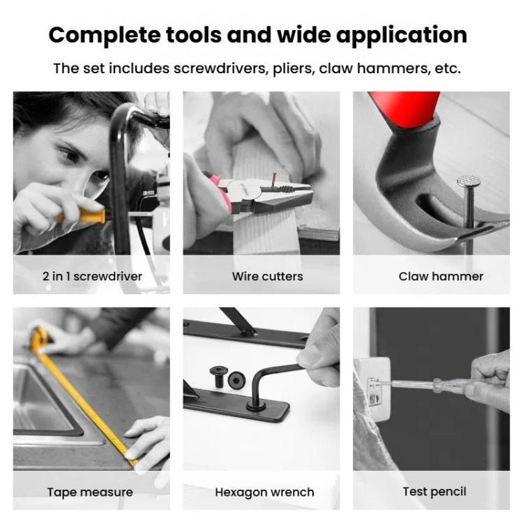 Multifunctional Home Hardware Tools Repair Hand Toolbox Combination Set, 13pcs /Set Cutter Model Pink, 13pcs /Set Cutter Model Yellow, 24pcs /Set Pliers Upgrade Yellow, 24pcs /Set Pliers Upgrade Pink, 19pcs /Set Upgrade Yellow, 19pcs /Set Upgrade Pink ...