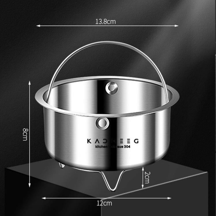 Kacheeg 304 Stainless Steel Steamer Basket for Rice Cooker/Pots with Handles & Stand