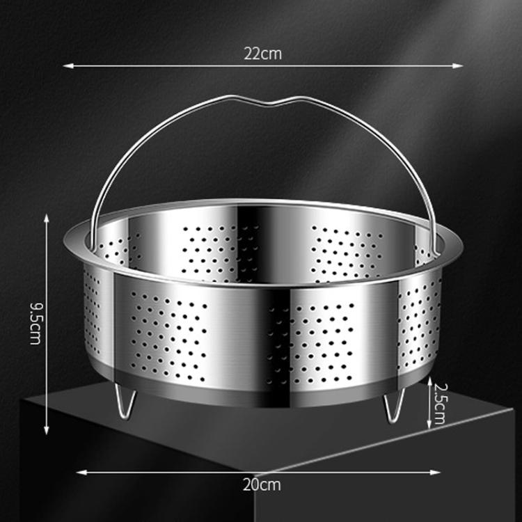 Kacheeg 304 Stainless Steel Steamer Basket for Rice Cooker/Pots with Handles & Stand