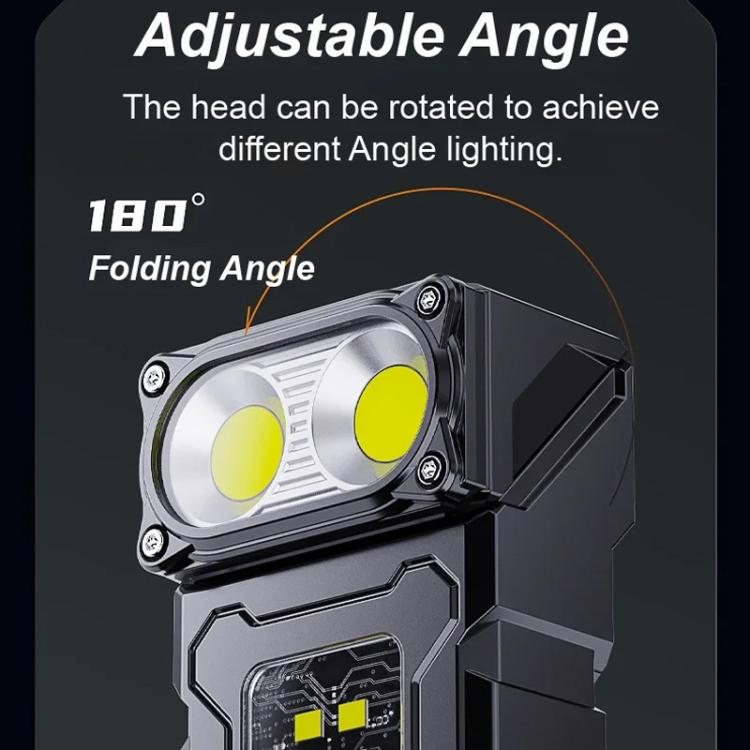 E-SMARTER DC08 Super Bright Floodlight Side Light Rechargeable Mini Flashlight