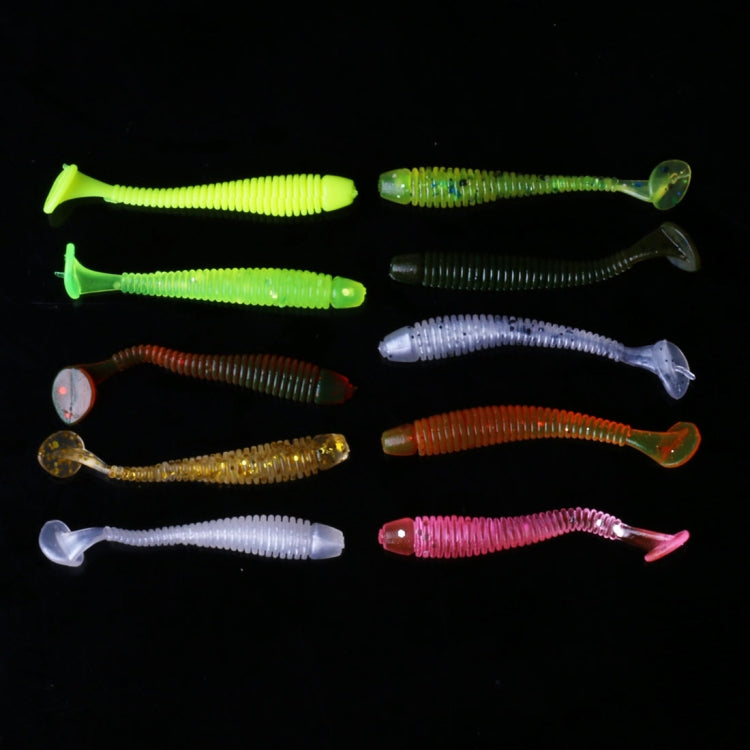 HENGJIA SO041 5cm/0.6g 10 PCS  Fishing Wobbler Soft Jigging Fishing Lure Worm Swimbaits Silicone Bait