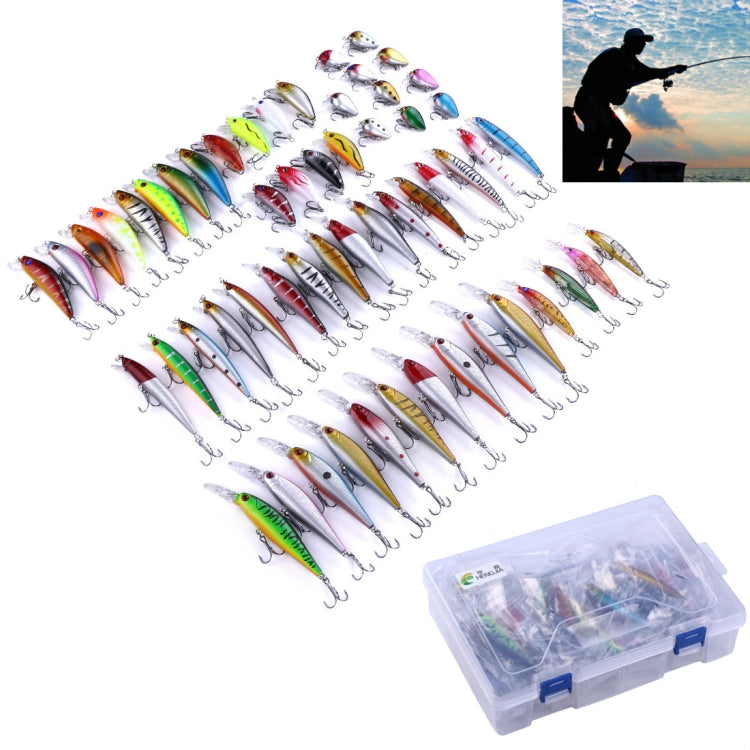 HENGJIA Set056 56 PCS Sequin Set Metal Sequins False Bait Fresh Sea Bass Fishing Bait Set