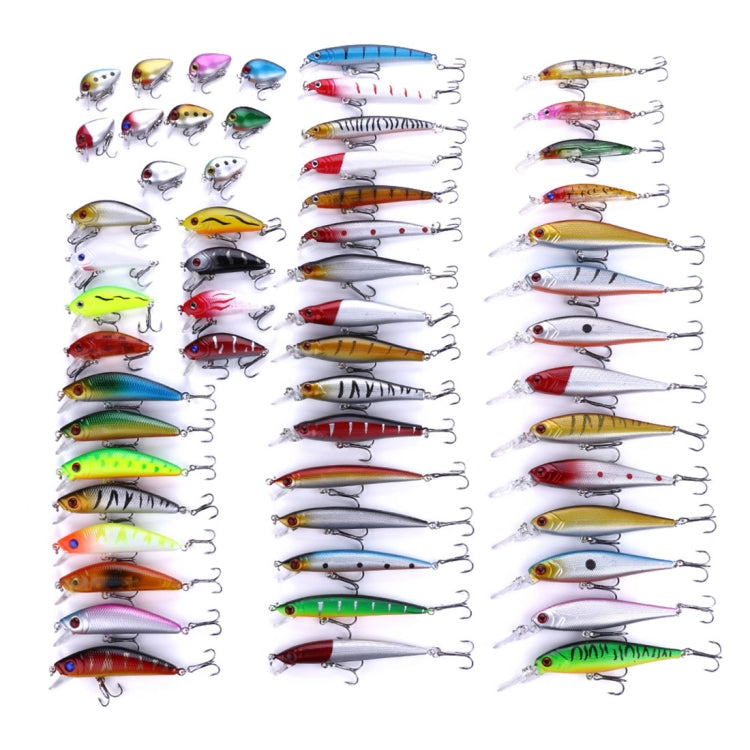 HENGJIA Set056 56 PCS Sequin Set Metal Sequins False Bait Fresh Sea Bass Fishing Bait Set