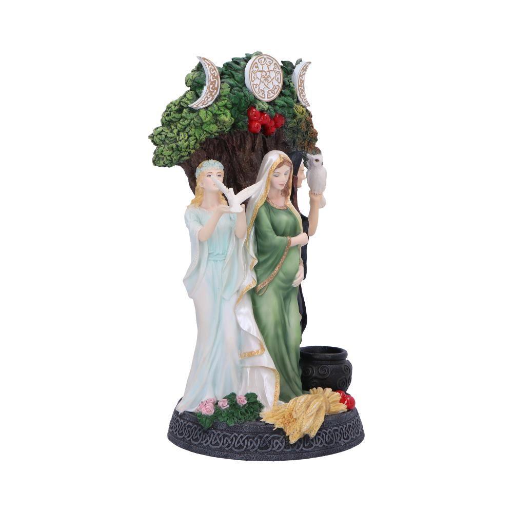 Maiden, Mother, Crone Painted Triple Goddess Figurine 26cm Wiccan Pagan Decor