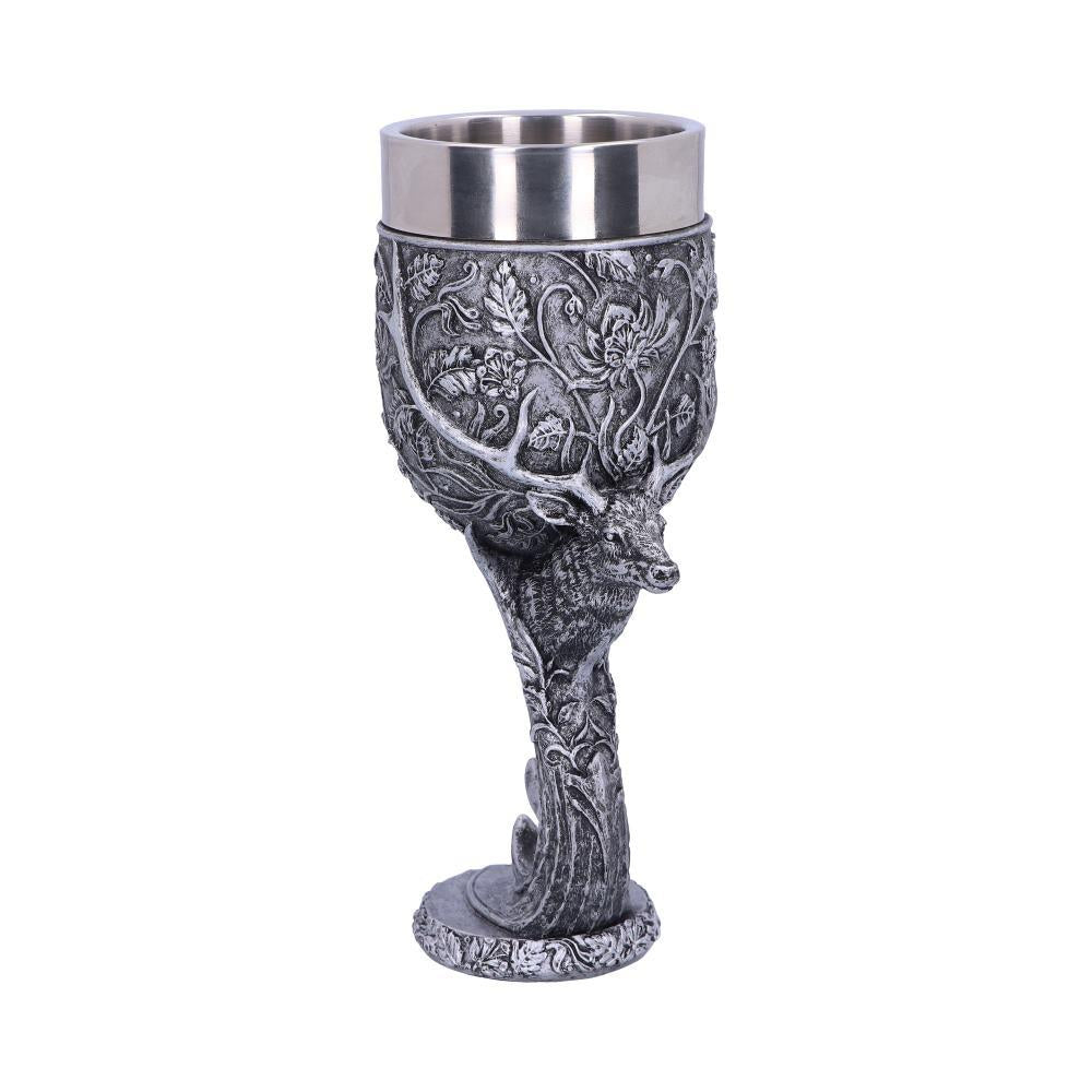 Celtic Stag Head Goblet Monarch of the Glen Chalice Pagan Gothic Altar Wine Cup