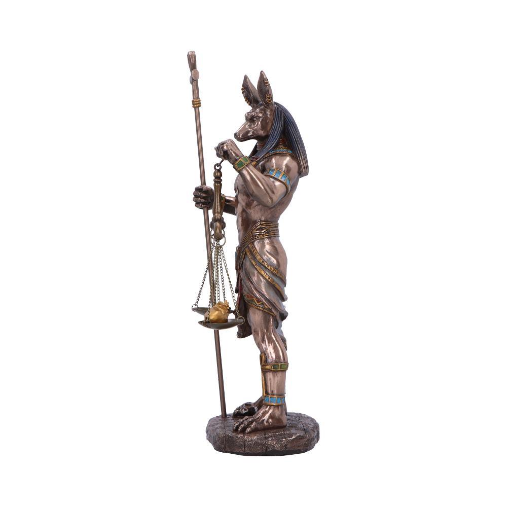 Egyptian Anubis Figurine Mythological Statue God of Death with Ankh and Scales
