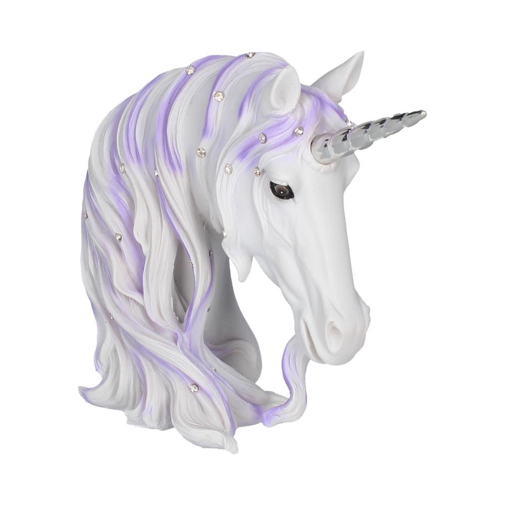 Enchanted Unicorn Bust Ornament Magical Fantasy Decor Mythical Creator Statue