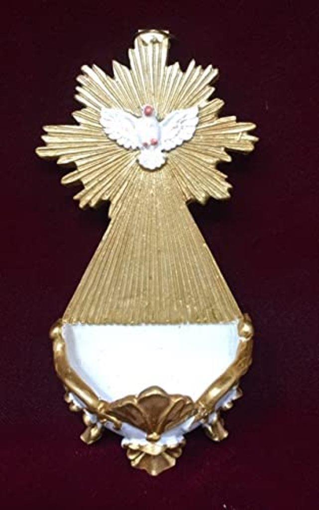 Osiris Trading UK Holy Spirit Water Font Trinity Dove Religious Art Confirmation Keepsake