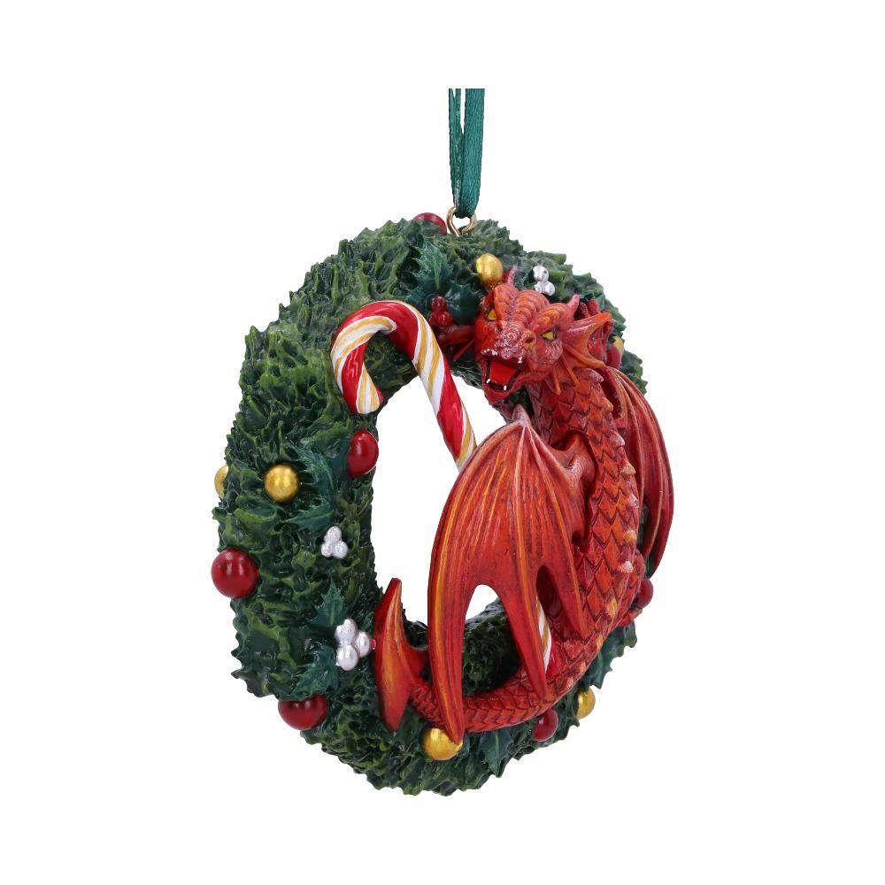 Anne Stokes Sweet Tooth Hanging Dragon Christmas Ornament 9cm  Gothic Fantasy Resin Decoration