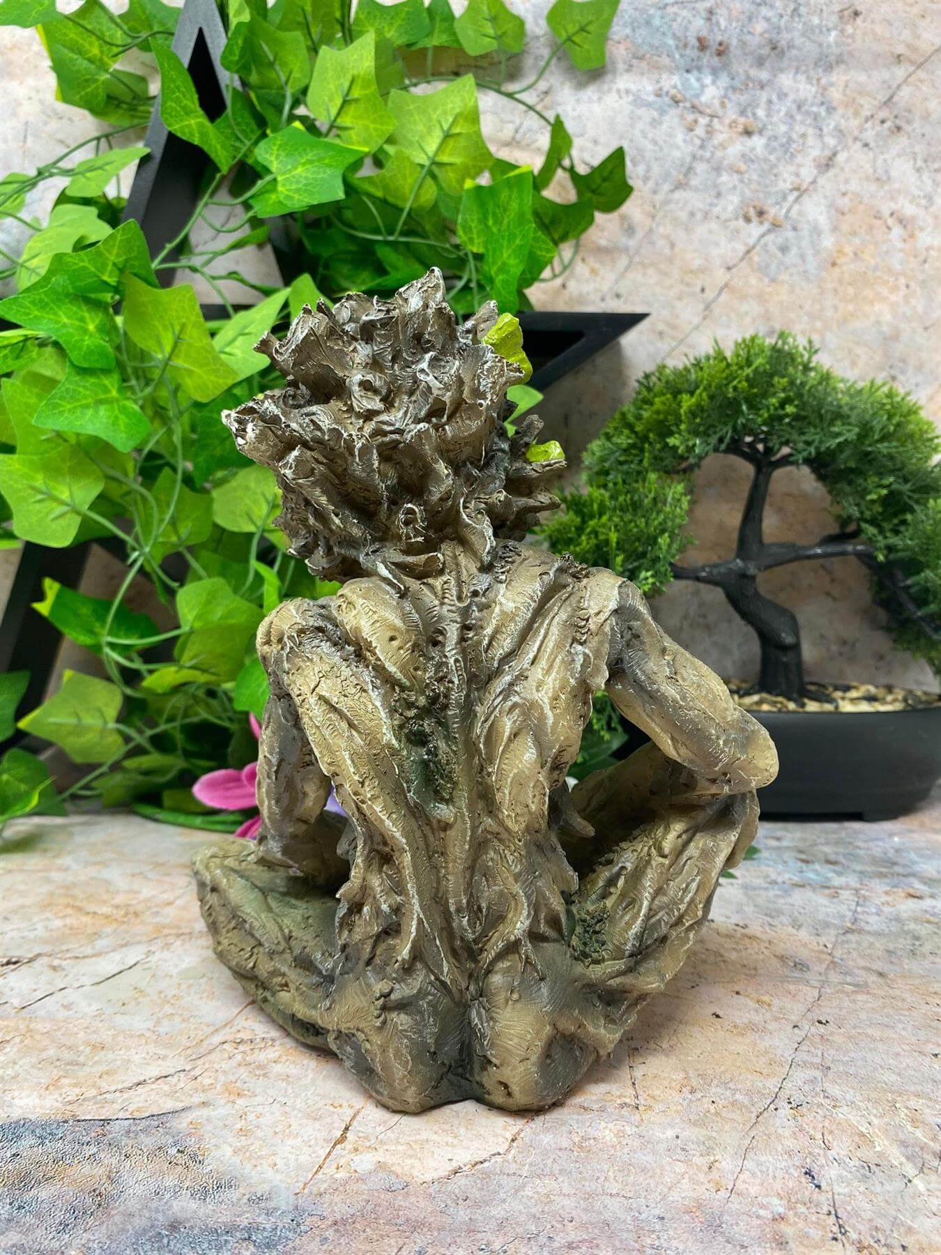 Tree Man Figurine Fantasy Green Man Collection Garden Ornament Sculpture Pagan